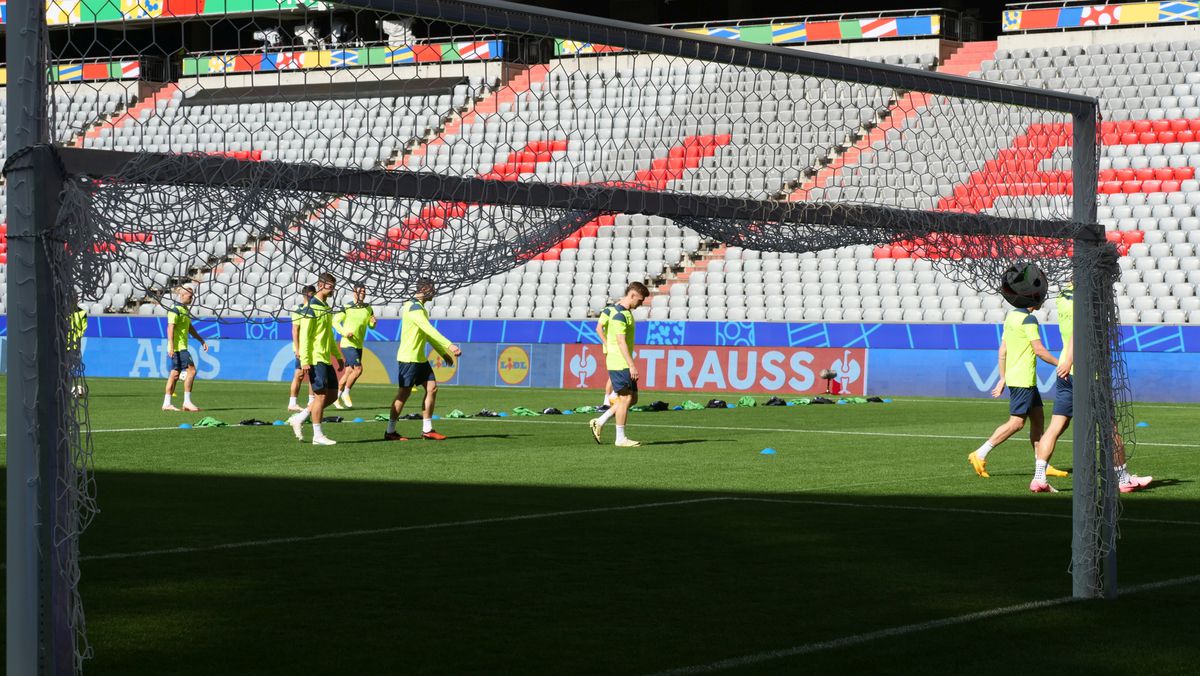 Antrenament Ucraina înaintea meciului cu România (Euro 2024)