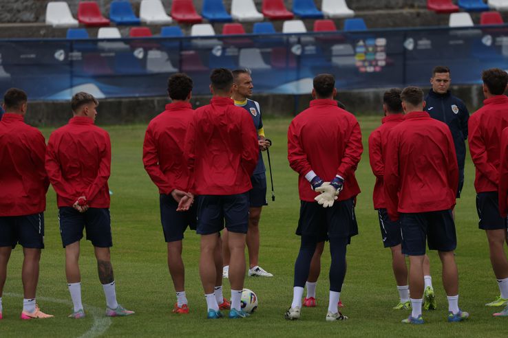 Antrenamentul ofical al echipei naţionale de tineret înaintea meciului cu Slovacia FOTO: Ionuţ Iordache (GSP)