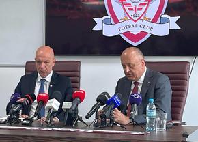 Prezentarea lui Mauro Pederzoli ca director sportiv al Rapidului. Dan Șucu îi e alături