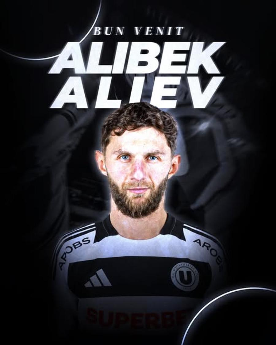 Alibek Aliev, prezentat la U Cluj Trădarea verii în Superliga! Făcut praf de Varga, Alibek Aliev s-a răzbunat și a semnat tocmai cu rivala! Primele imagini în noul echipament