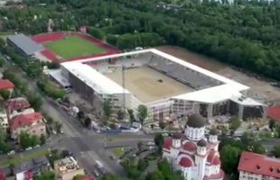 VIDEO Imagini spectaculoase filmate cu drona, la stadionul Arcul de Triumf » S-a trecut la lucrările interioare