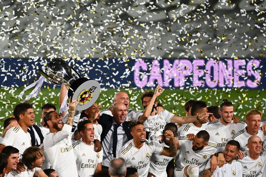 Real Madrid a câștigat titlul în La Liga cu o etapă înainte de final // foto: Guliver/gettyimages