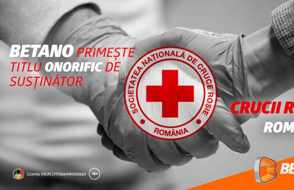 BETANO a primit titlul onorific de susținător al Crucii Roșii Române
