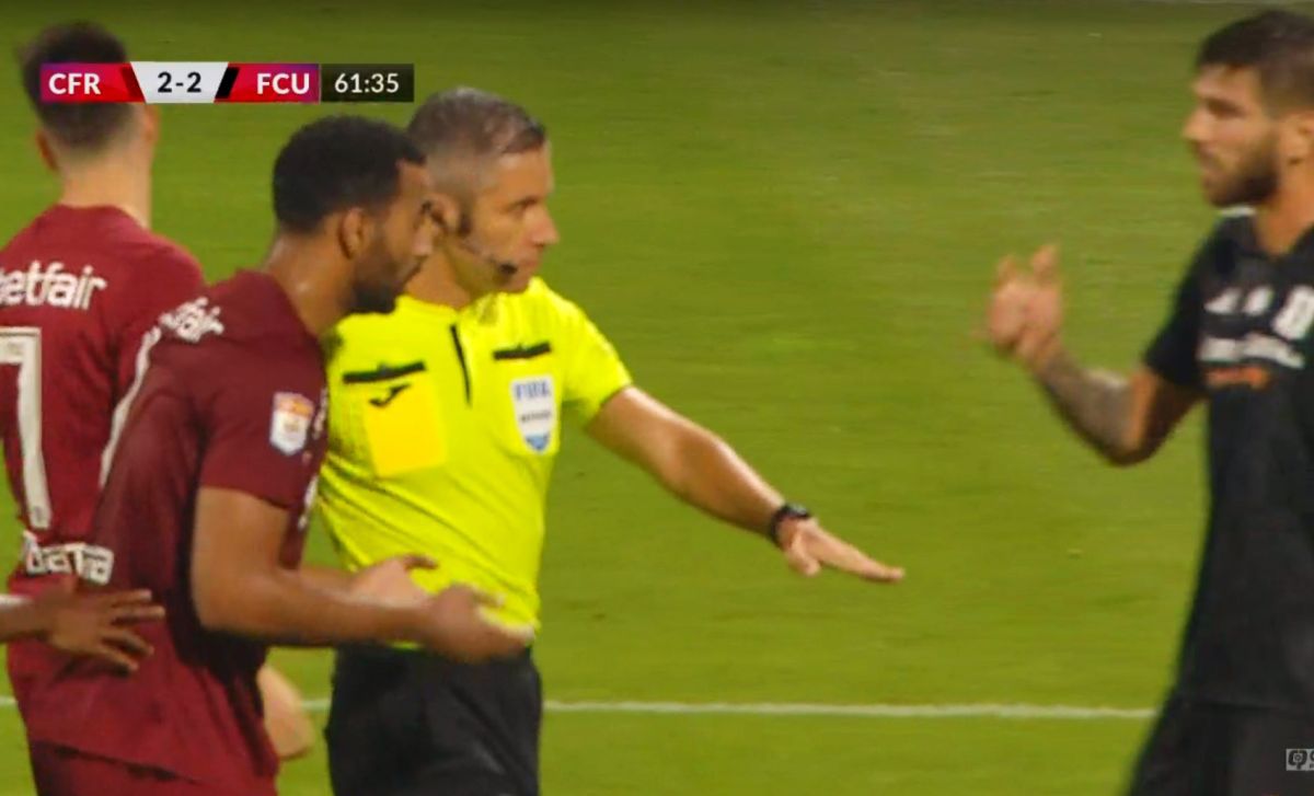 Radu Petrescu i-a enervat pe campionii de la CFR! Camora a cerut penalty la prima atingere din disputa cu FCU Craiova