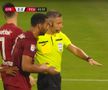În minutul 62 al disputei cu FCU Craiova 1948, CFR Cluj a cerut lovitură un penalty, la duelul dintre Mario Camora (34 de ani) și Radu Negru (22 de ani). În acel moment, scorul era 2-2.