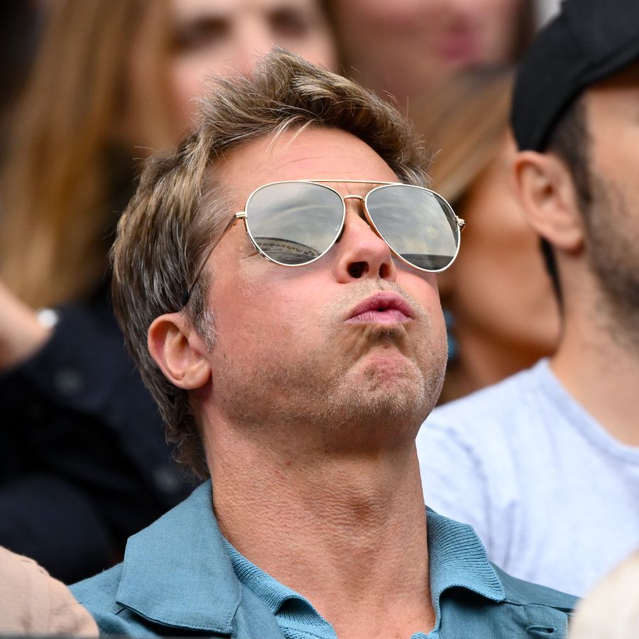 Brad Pitt / FOTO: Wimbledon O vedetă din România s-a strecurat printre starurile internaționale de la Wimbledon: „În sfârșit!”
