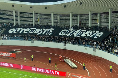 Mesajul galeriei FCU Craiova la meciul cu FCSB