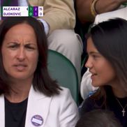 Emma Răducanu, prezentă să îl susțină pe Carlos Alcaraz la finala Wimbledon împotriva lui Novak Djokovic / Foto: Olly (X - fostul Twitter)