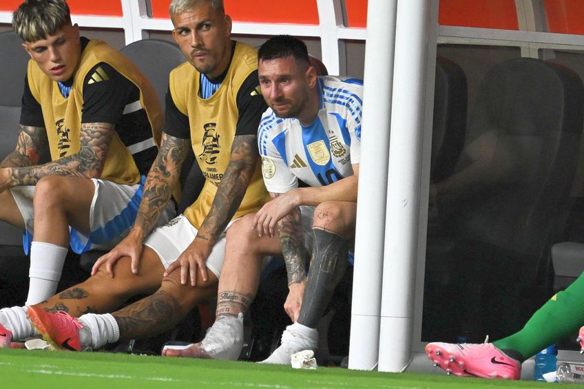 Lionel Messi, în lacrimi pe bancă la finala Copa America/ foto Imago Images