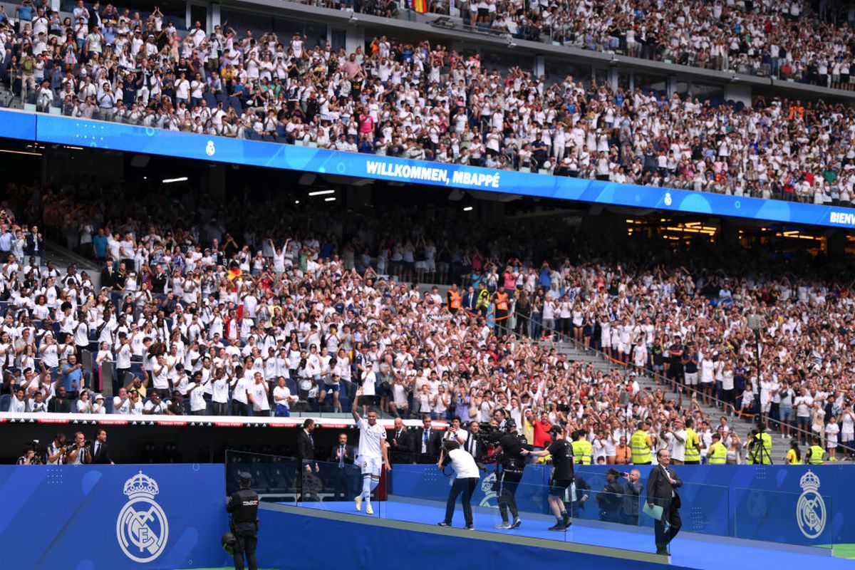 Mbappe l-a copiat pe Ronaldo pe „Bernabeu”! Momentul în care stadionul a exclamat la prezentarea oficială