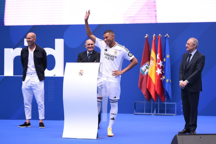 Prezentarea lui Mbappe la Real Madrid/ foto: Guliver/GettyImages