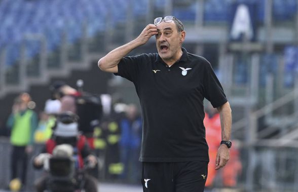 Maurizio Sarri, internat de urgență la Roma după ce i s-a făcut rău în timpul unui antrenament