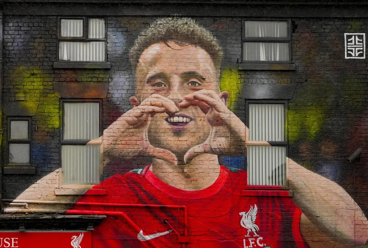 Mural Diogo Jota Liverpool
