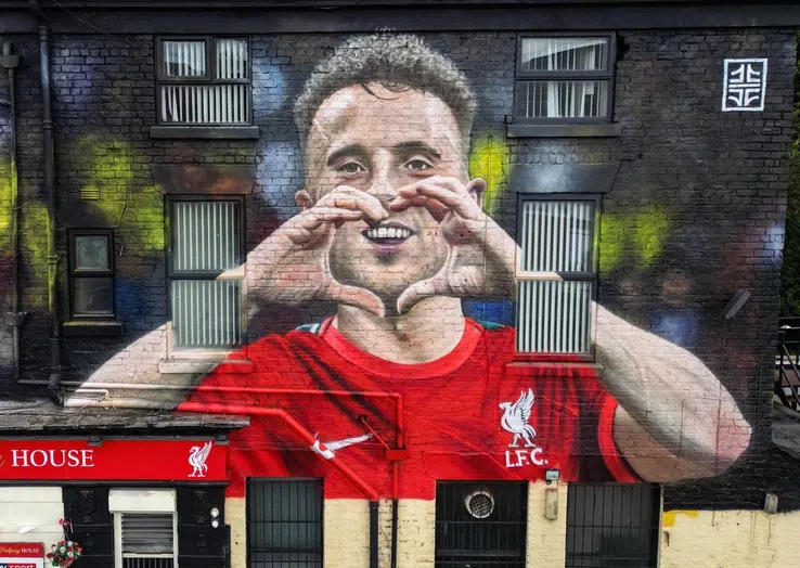 Mural Diogo Jota în Liverpool / Foto: site Liverpool