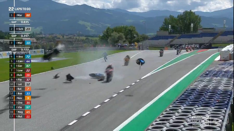FOTO Accidente groaznice în Moto2 și MotoGP! Valentino Rossi a trecut printr-o experiență soră cu moartea!