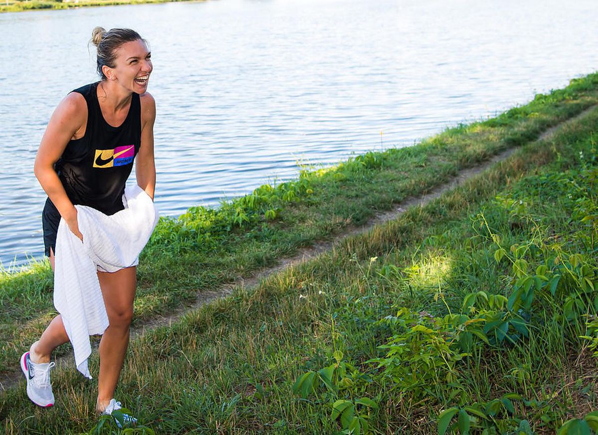 Baie în Vltava! » Simona Halep a sărbătorit într-un stil original succesul de la Praga