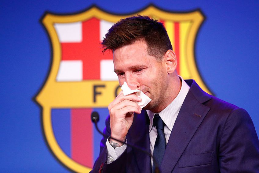 Leo Messi, în lacrimi la plecarea de la Barcelona // FOTO: Guliver/GettyImages