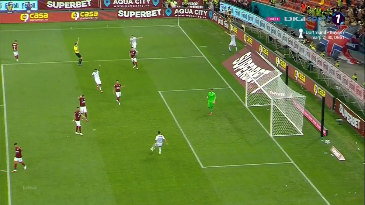 Eroare de arbitraj în controversa derby-ului Rapid - FCSB! + GSP a schimbat notele brigăzii