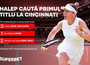WTA Cincinnati | 19 jucătoare din top 20 la start. Simona Halep caută primul titlu!