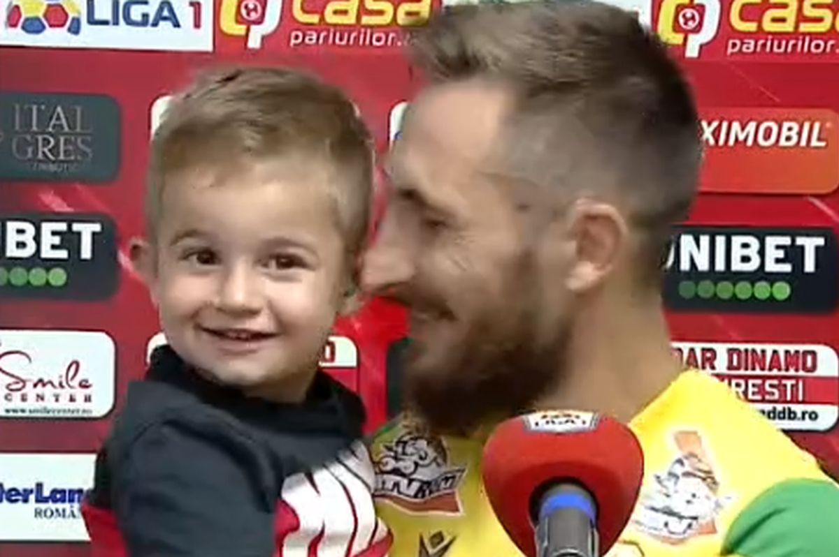 Interviul eroului din Dinamo - CS Mioveni, „întrerupt”: „Vine tot timpul după mine, la fiecare meci”