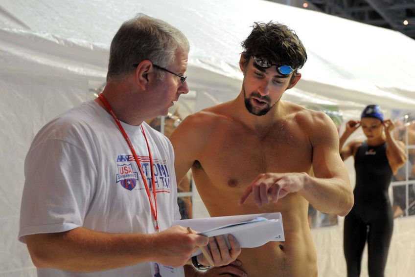 Bob Bowman (stânga) și Michael Phelps, în 2009/ foto Imago Images