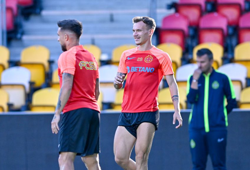 Alexandru Pantea (19 ani), fundașul dreapta al celor de la FCSB, a prefațat manșa decisivă cu Nordsjaelland, din turul III preliminar al Conference League.