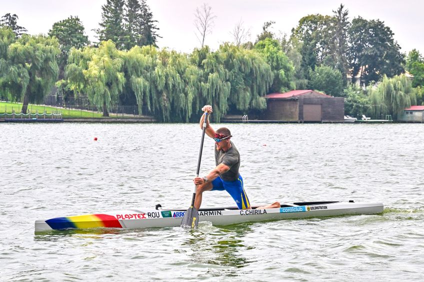 Cătălin Chirilă la un antrenament pe lacul Snagov FOTO Raed Krishan