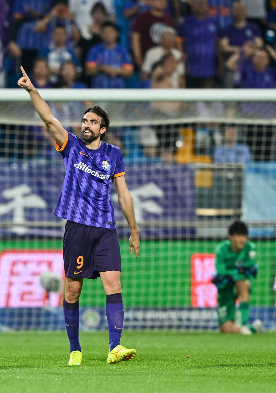 Andrea Compagno, pe val în China » Fostul atacant de la FCSB a marcat un gol decisiv