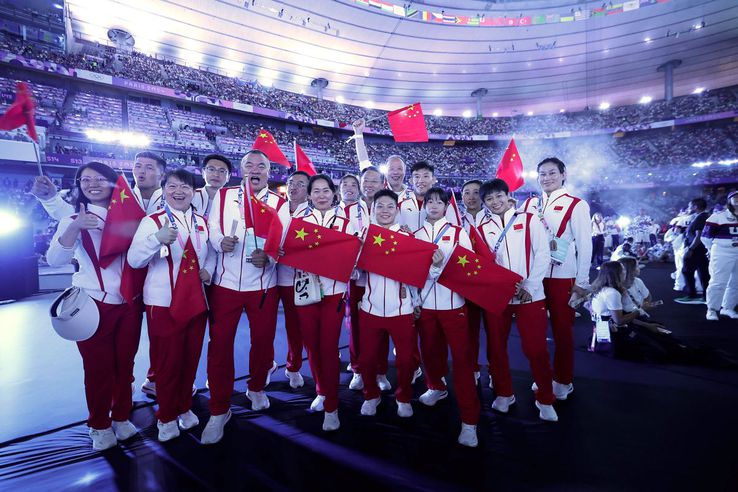 Delegația la festivitatea de închidere - China, putere mondială în sport - Jocurile Olimpice Paris 2024 Foto: Imago