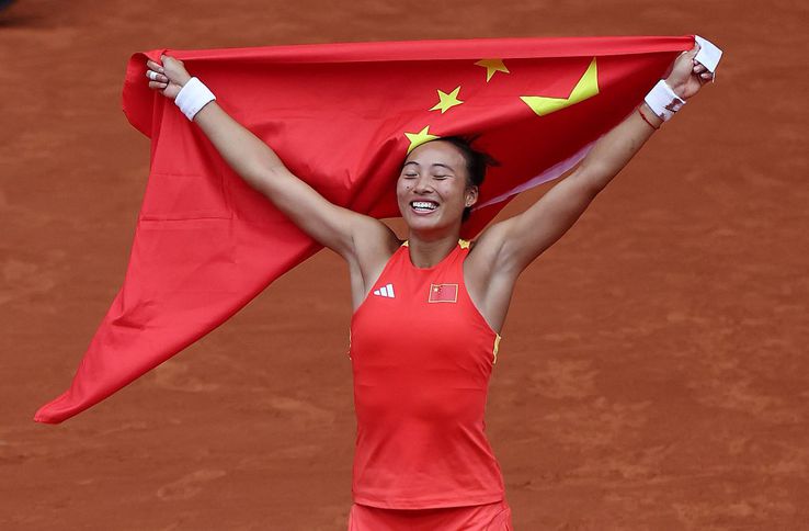 Qinwen Zheng, aur la tenis simplu (f) - China, putere mondială în sport - Jocurile Olimpice Paris 2024 Foto: Imago