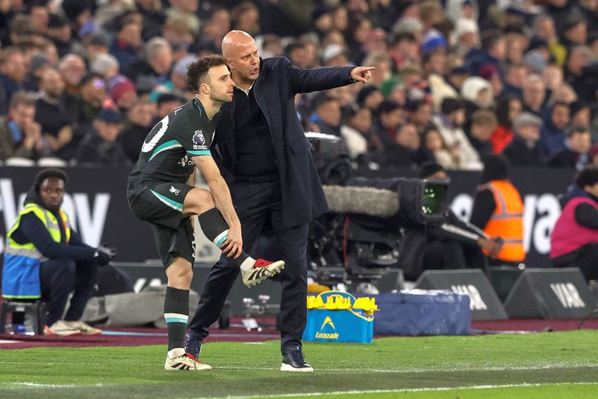 Arne Slot și Diogo Jota // foto: Imago Images