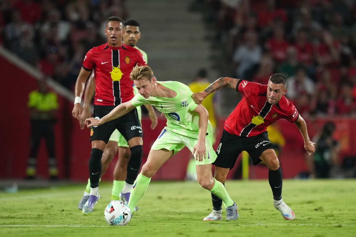 Mallorca - Barcelona, palpitant doar în prima repriză » Trei goluri și două „roșii” în prima etapă din La Liga