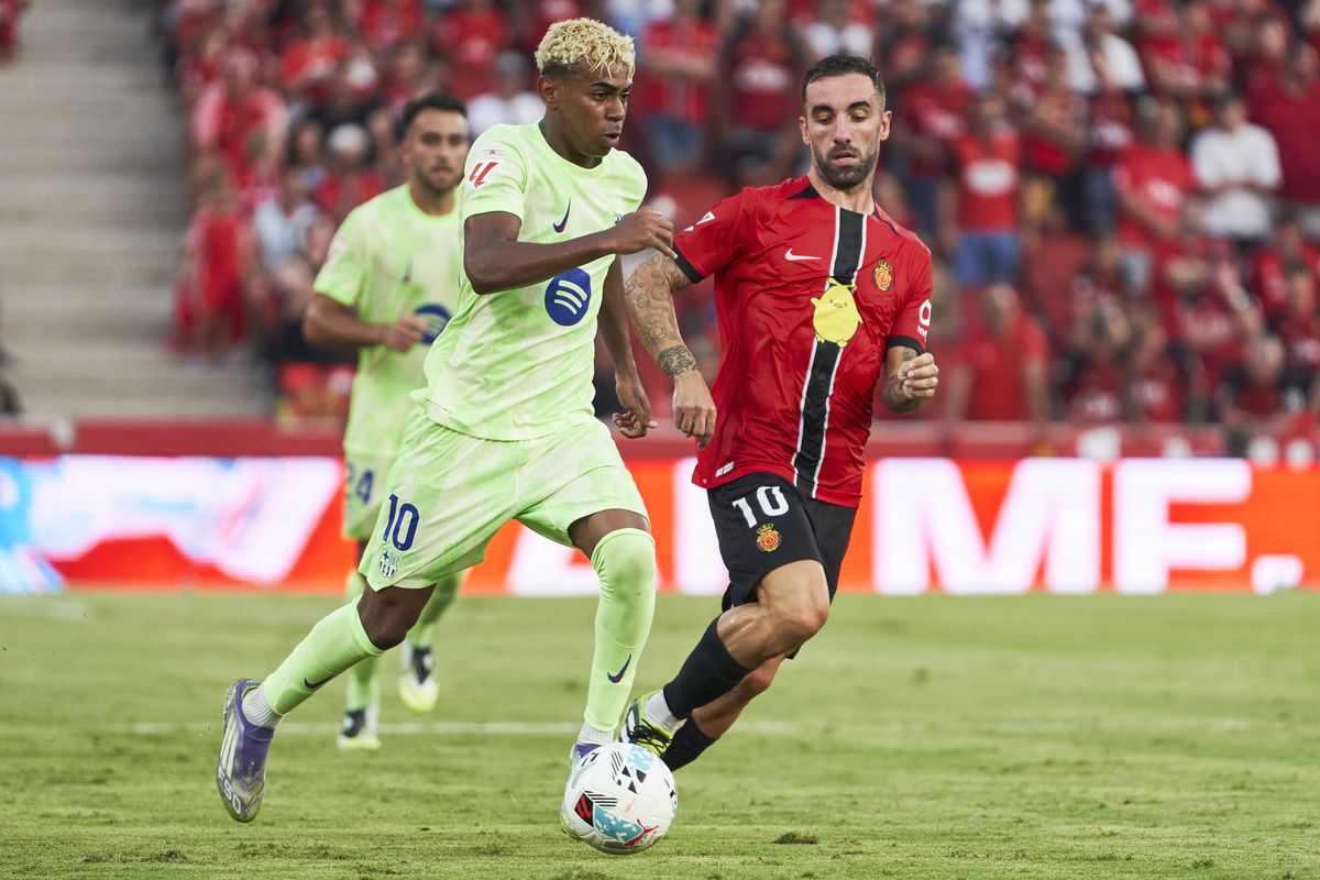 Mallorca - Barcelona, palpitant doar în prima repriză » Trei goluri și două „roșii” în prima etapă din La Liga