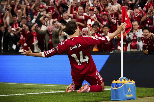 Federico Chiesa a intrat și a dus-o pe Liverpool în avantaj în minutul 88 al partidei cu Bournemouth (4-2) / Foto: Imago