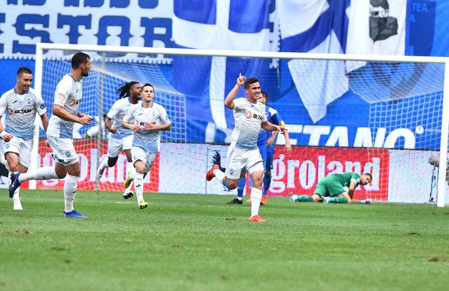 Vasile Constantin, autorul unui gol de generic în prelungirile meciului dintre Craiova și Clinceni, scor 3-2