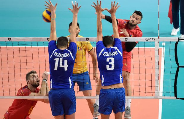 VIDEO Înfrângere dureroasă! România a pierdut 1-3 contra Greciei la CE de Volei » Cum se pot califica „tricolorii” în optimi