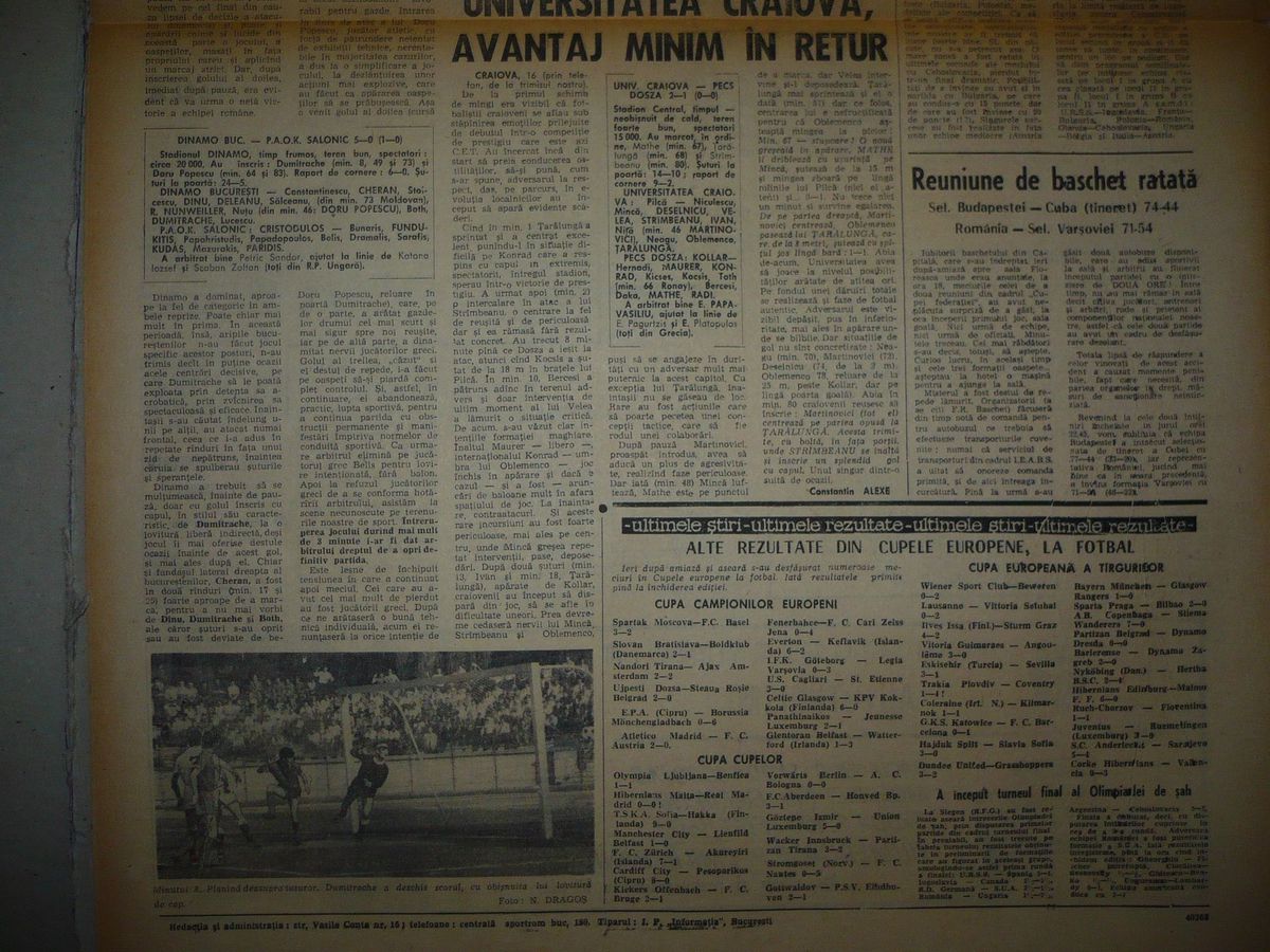 RETRO GSP. 50 de ani de la o zi antologică pentru fotbalul românesc. Cu ce rezultate au uimit UTA, Steaua, Dinamo și Craiova