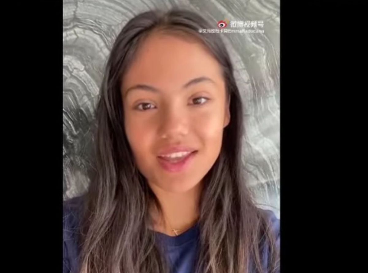 1 milion de afișări în 7h! Videoclipul postat de Emma Răducanu pe Weibo