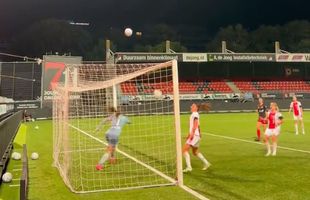 Moment nemaivăzut în fotbal » Cum a fost marcat golul decisiv din meciul feminin Excelsior - Ajax