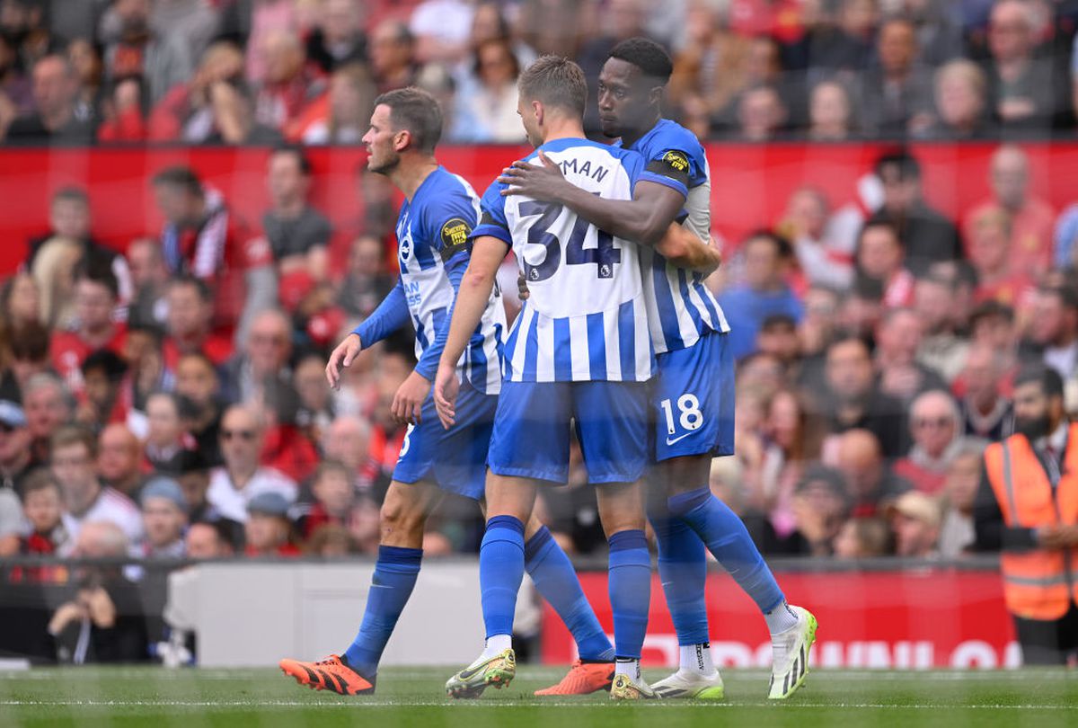 Roberto de Zerbi, recital pe „Old Trafford” » Brighton s-a distrat cu United și urcă pe podium în Premier League