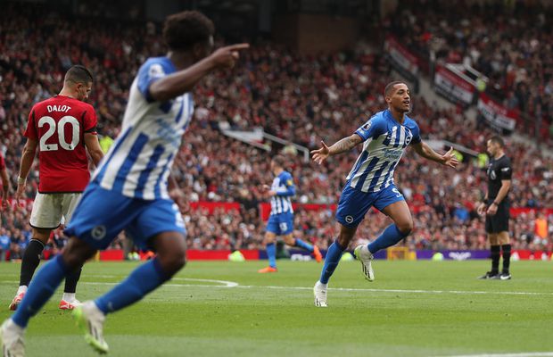 Roberto de Zerbi, recital pe „Old Trafford” » Brighton s-a distrat cu United și urcă pe podium în Premier League