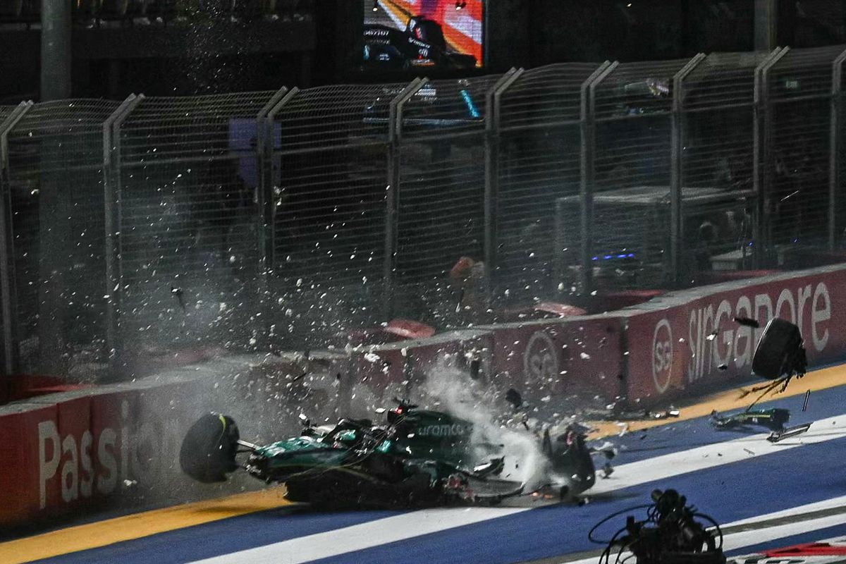 Lance Stroll, accident în MP de Formula 1 din Singapore