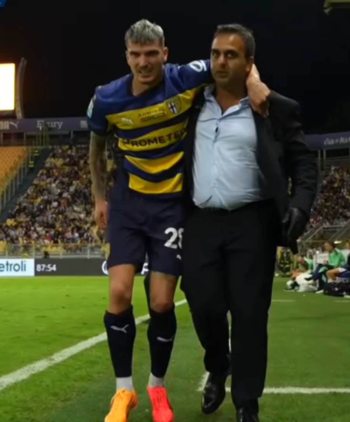 Valentin Mihăilă s-a accidentat în Parma -Udinese