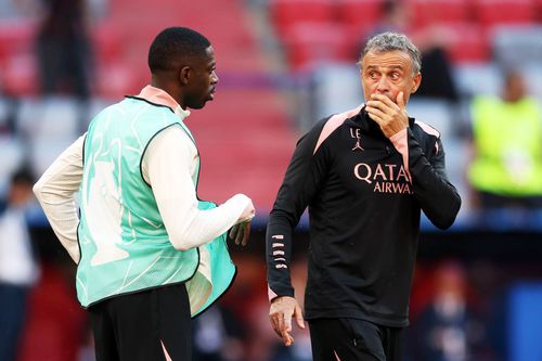 Dembele și Luis Enrique, foto: Guliver/gettyimages