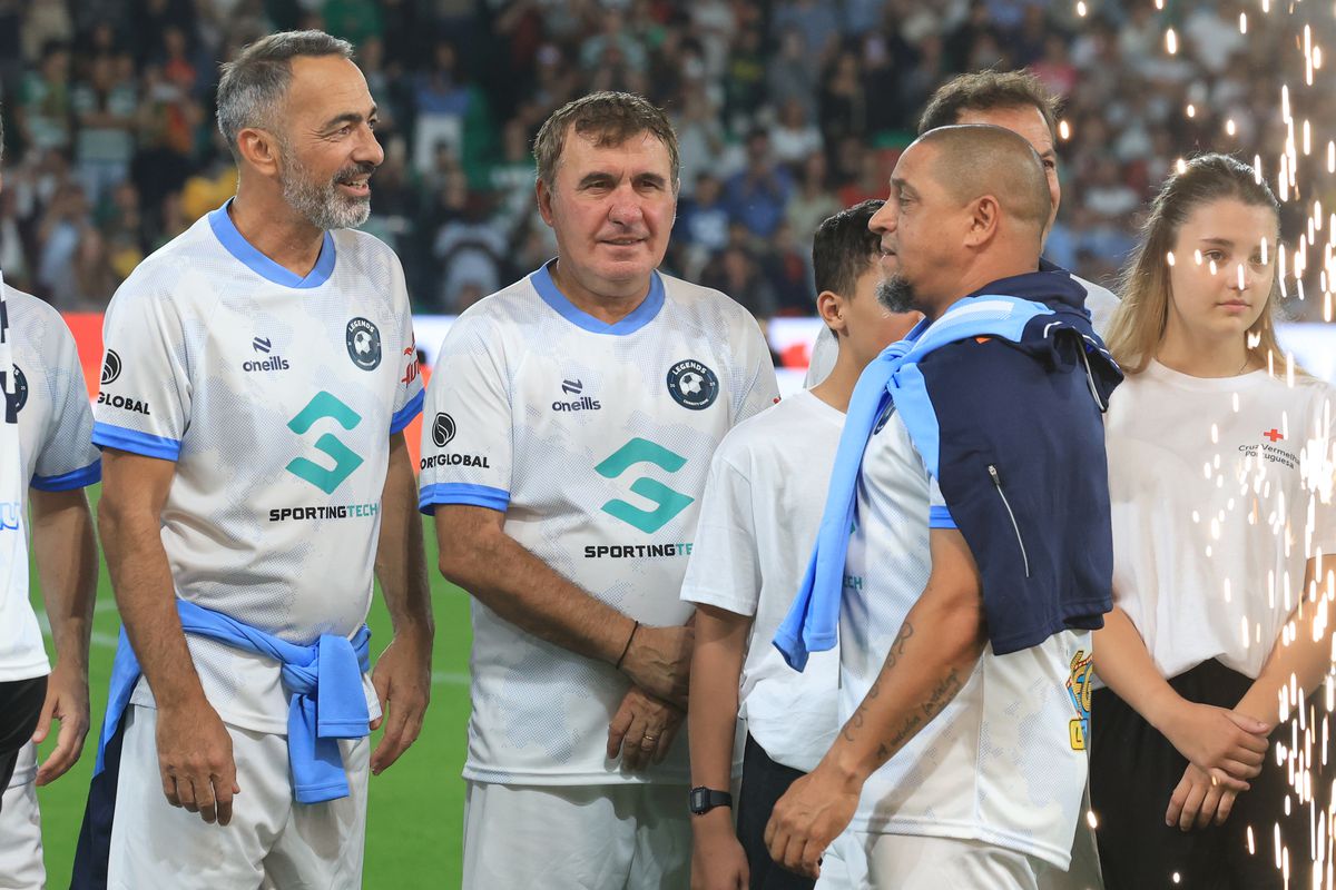 Gică Hagi la Legends Charity Game