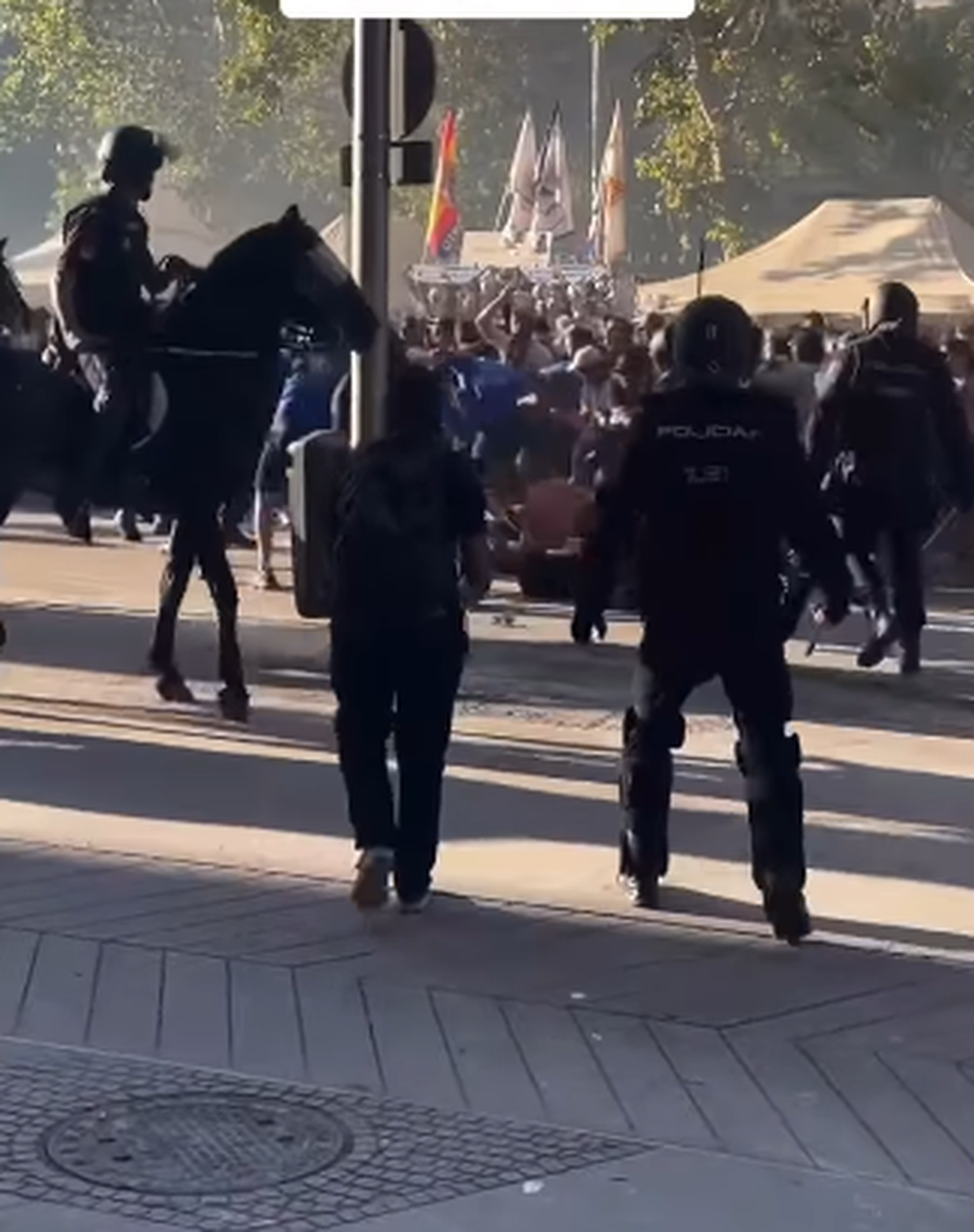 Bătaie pe străzi înainte de Real Madrid - Marseille » Scene reprobabile