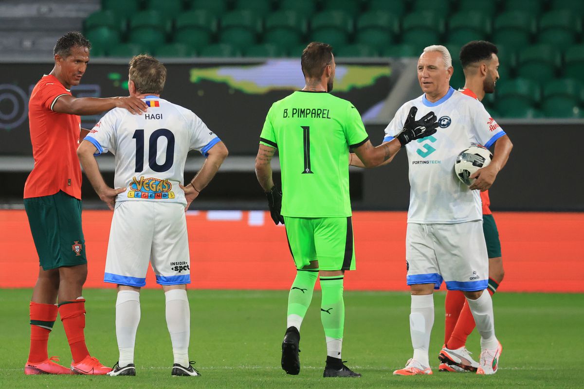Gică Hagi la Legends Charity Game