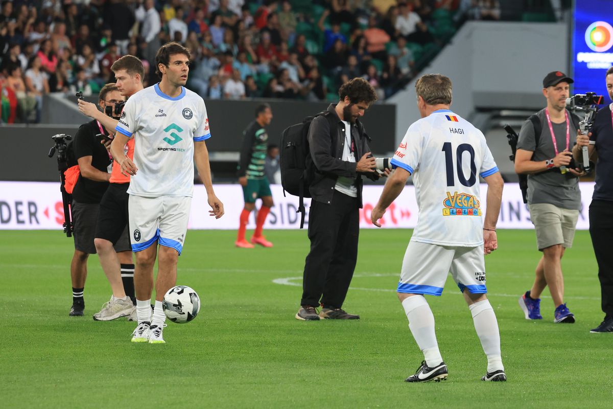 Gică Hagi la Legends Charity Game