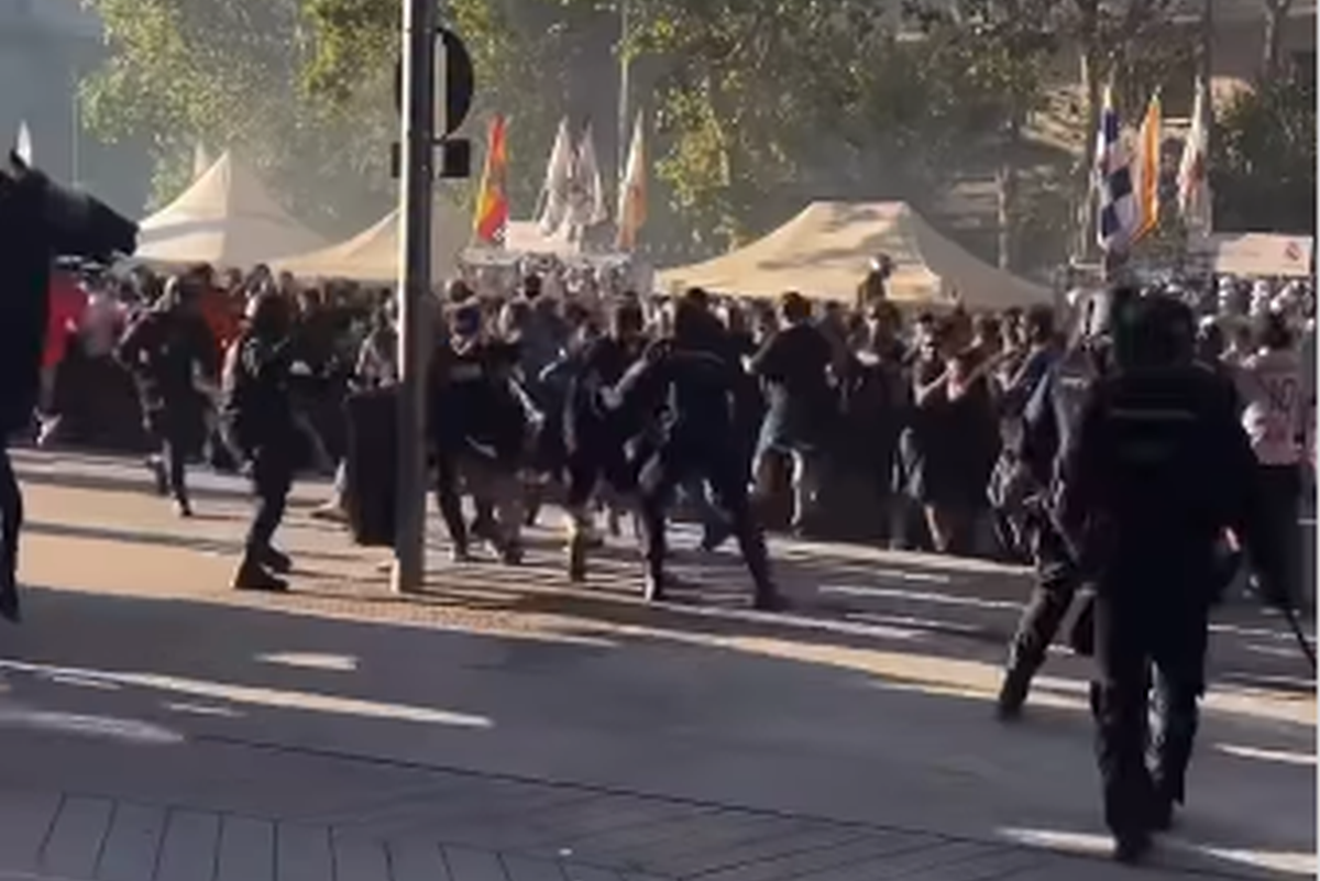 Bătaie pe străzi înainte de Real Madrid - Marseille » Scene reprobabile