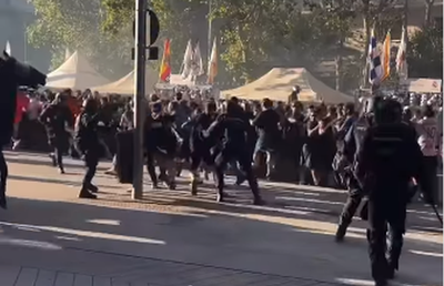 Bătaie pe străzi înainte de Real Madrid - Marseille » Scene reprobabile